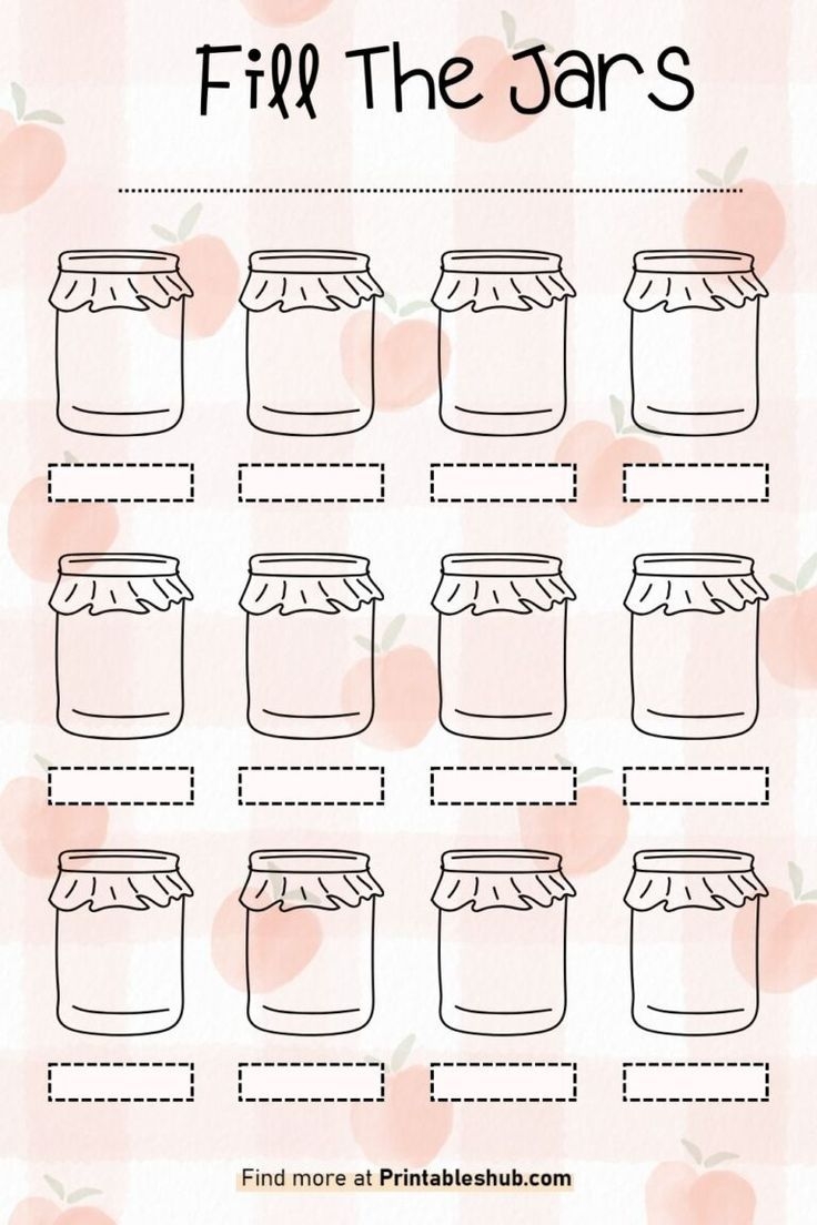 Cut Out Free Printable Mason Jar Template Pdf