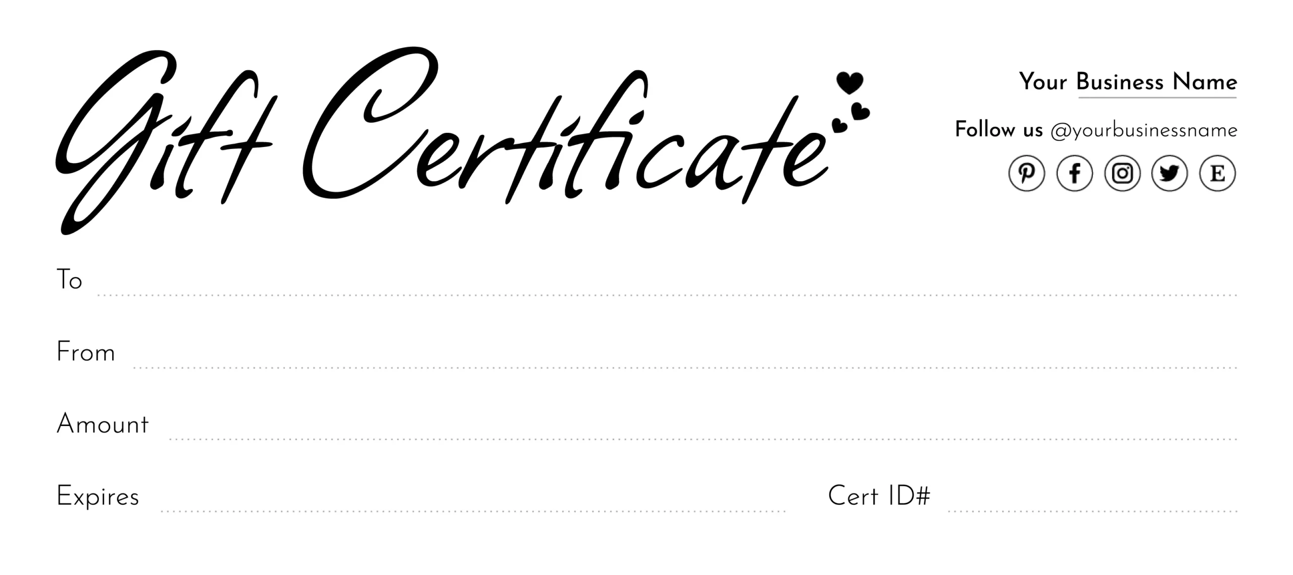 Free Gift Certificate Templates Printable