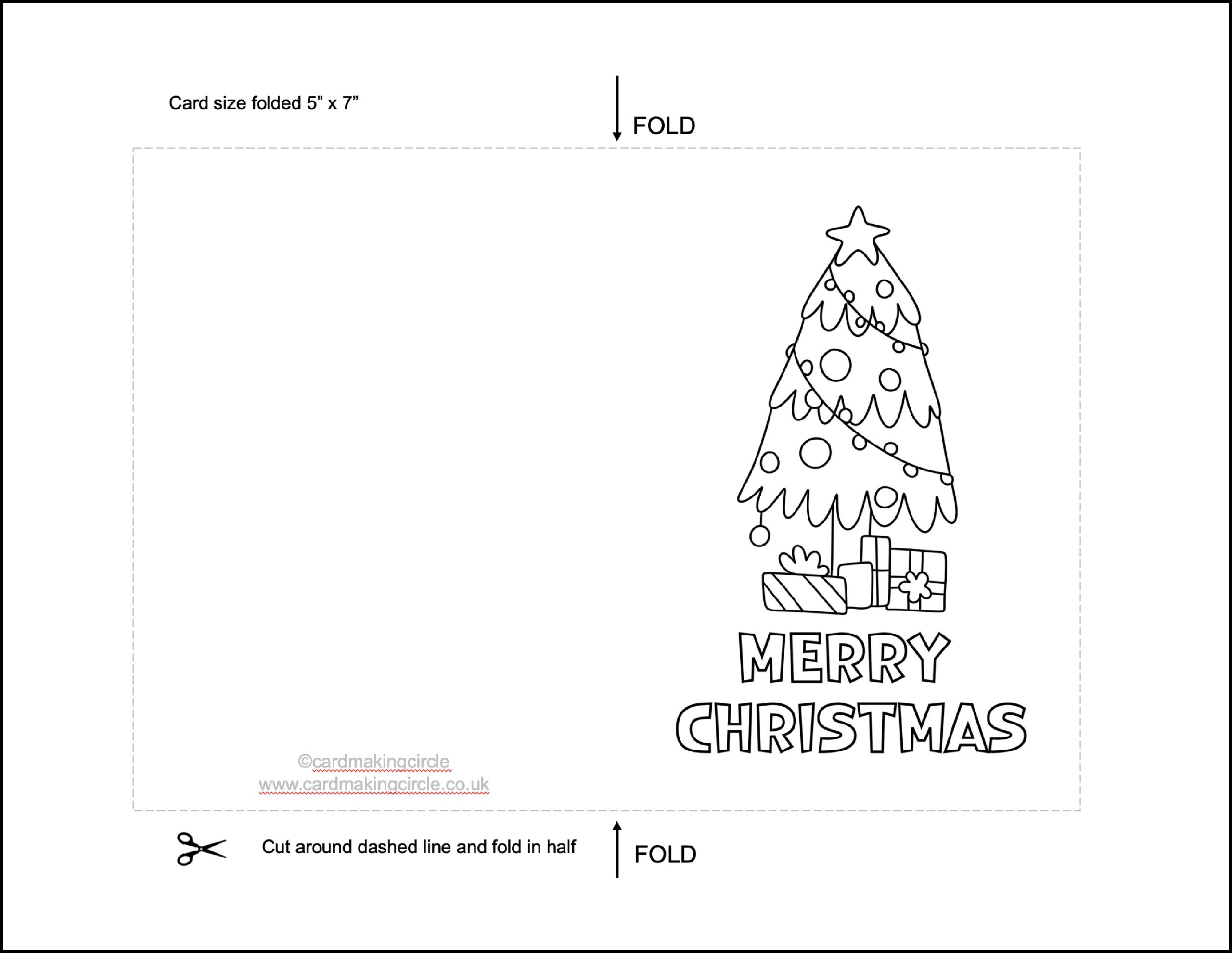 Free Printable Christmas Card Templates