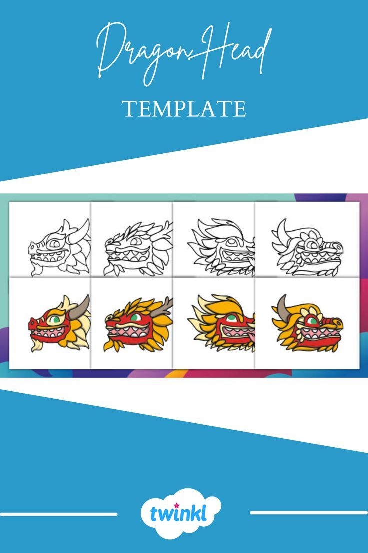 Printable Dragon Head Templates