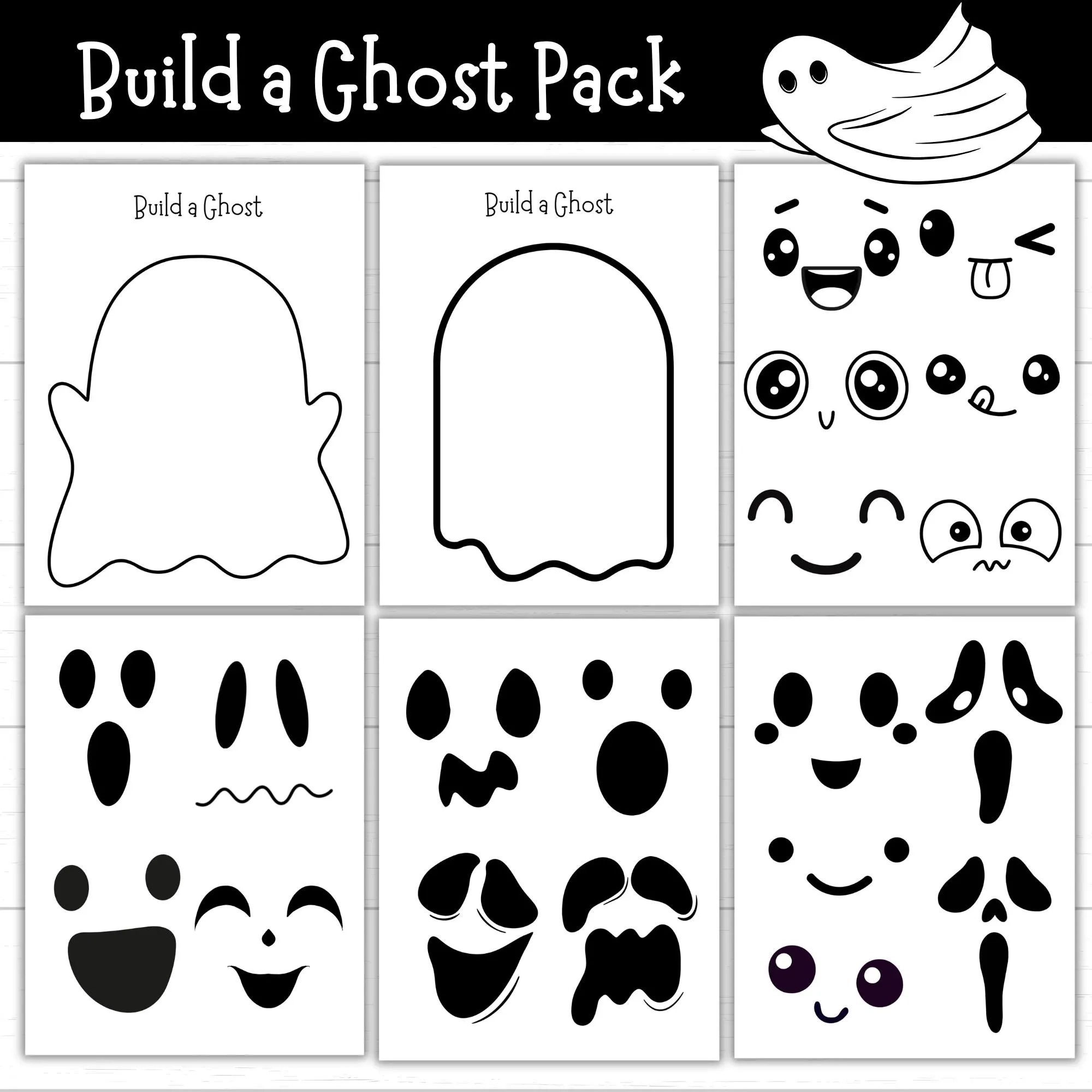 Printable Ghost Face Template
