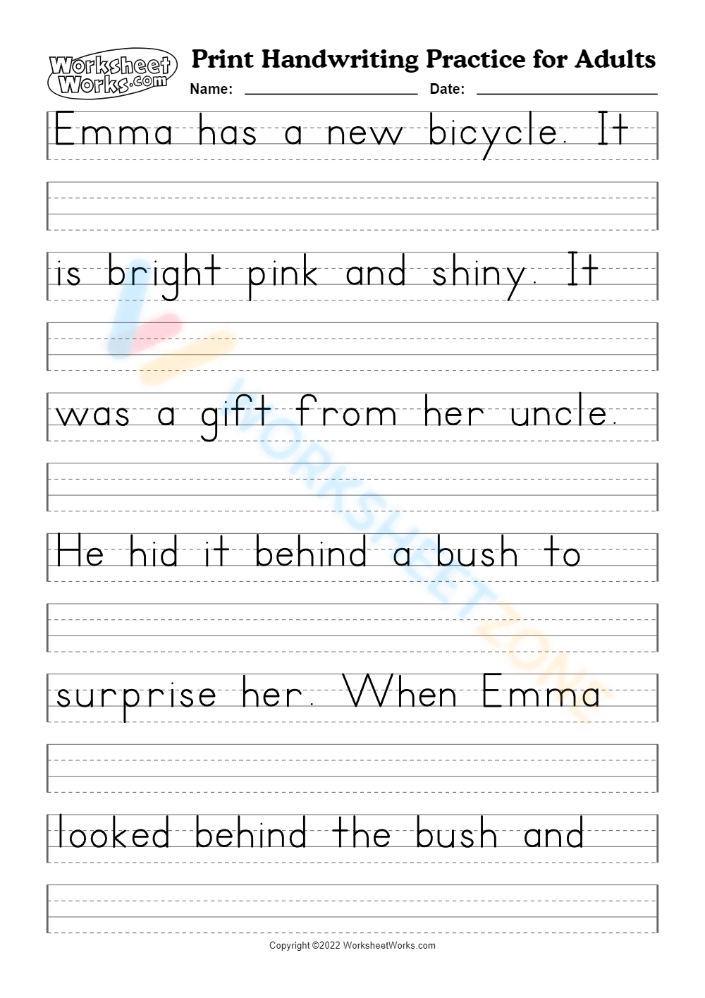 Printable Improve Handwriting Worksheets Download
