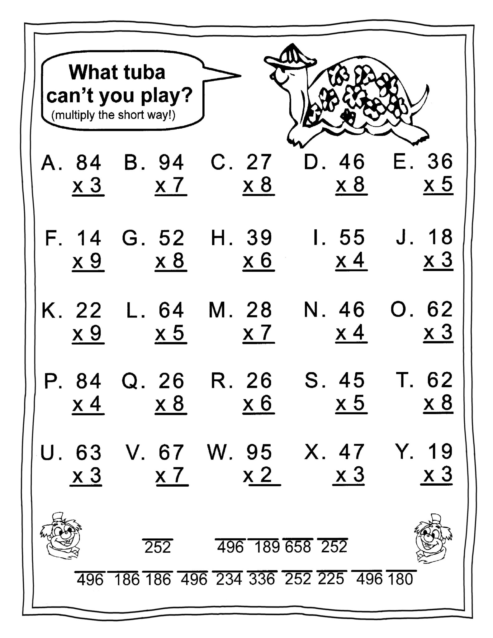 Printable Worksheets For Kids 3rd Grade