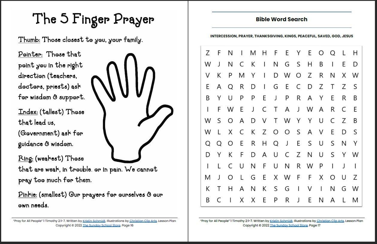 Printable Bible Activities For Adults