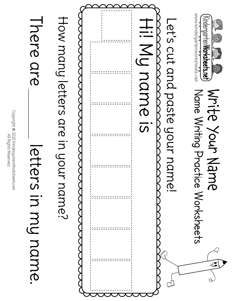 Write My Name Worksheet Free Printable