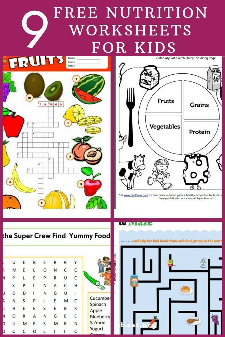 Free Nutrition Printables For Kids