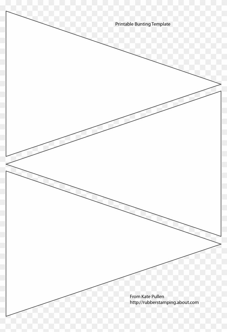 Printable Pennant Banner Template Event Planning Bunting 