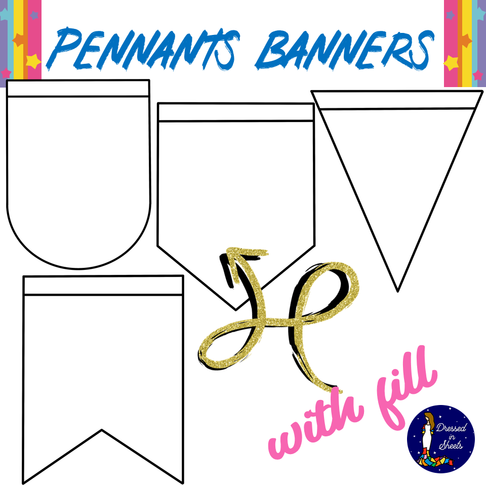 Pennant Template Printable
