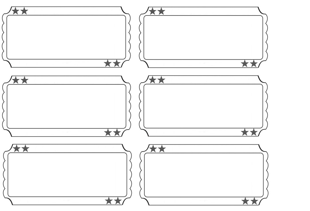 Printable Tickets Template