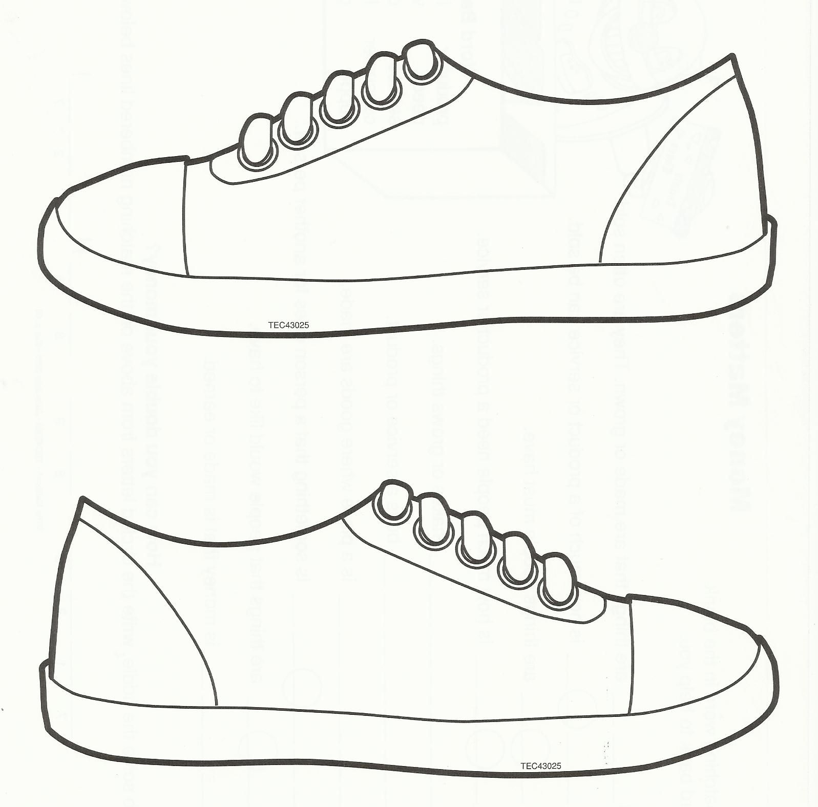 Printable Shoe Outline Design Your Own Shoes