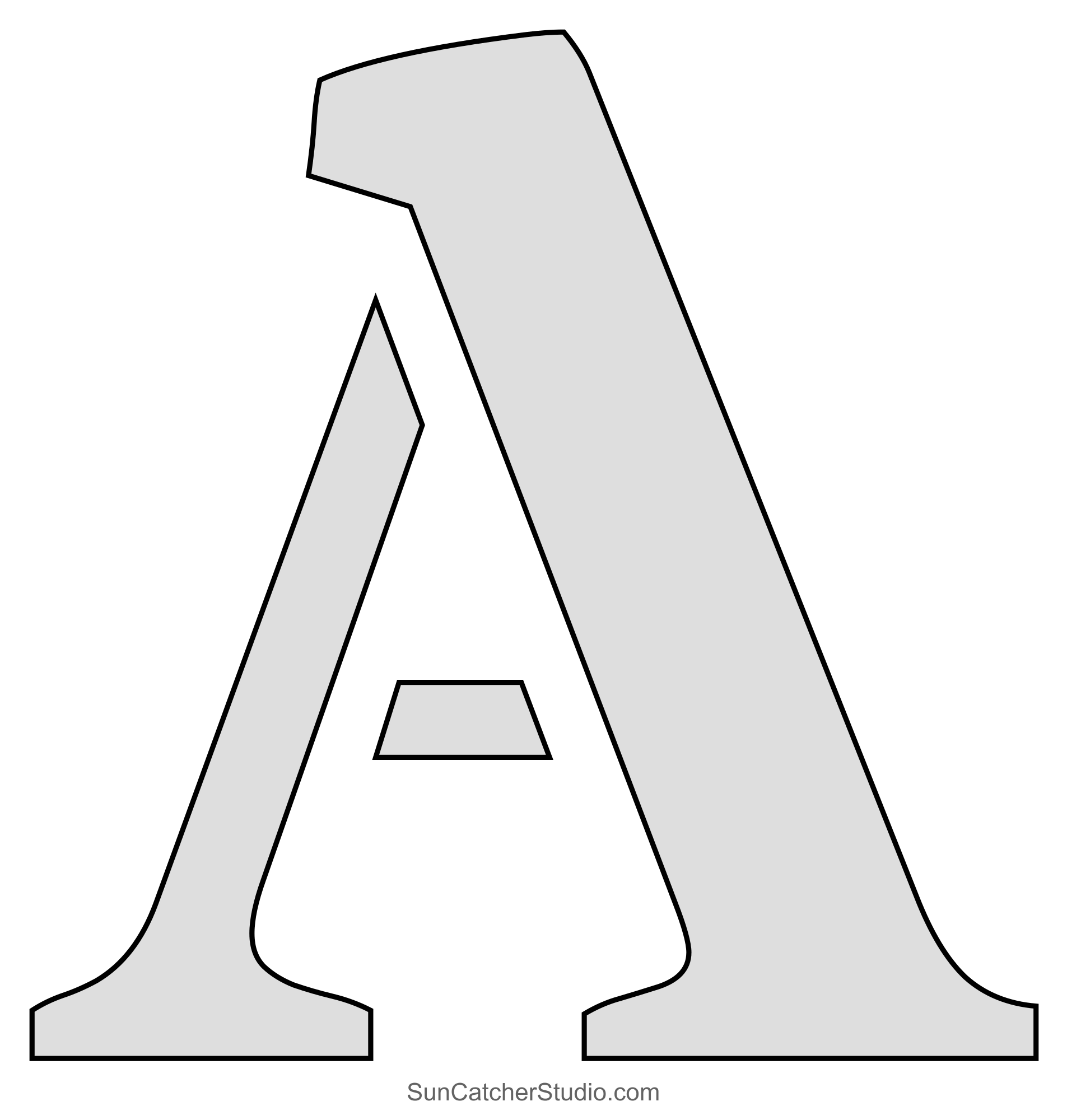 Fancy Letter Free Printable Alphabet Stencils Templates