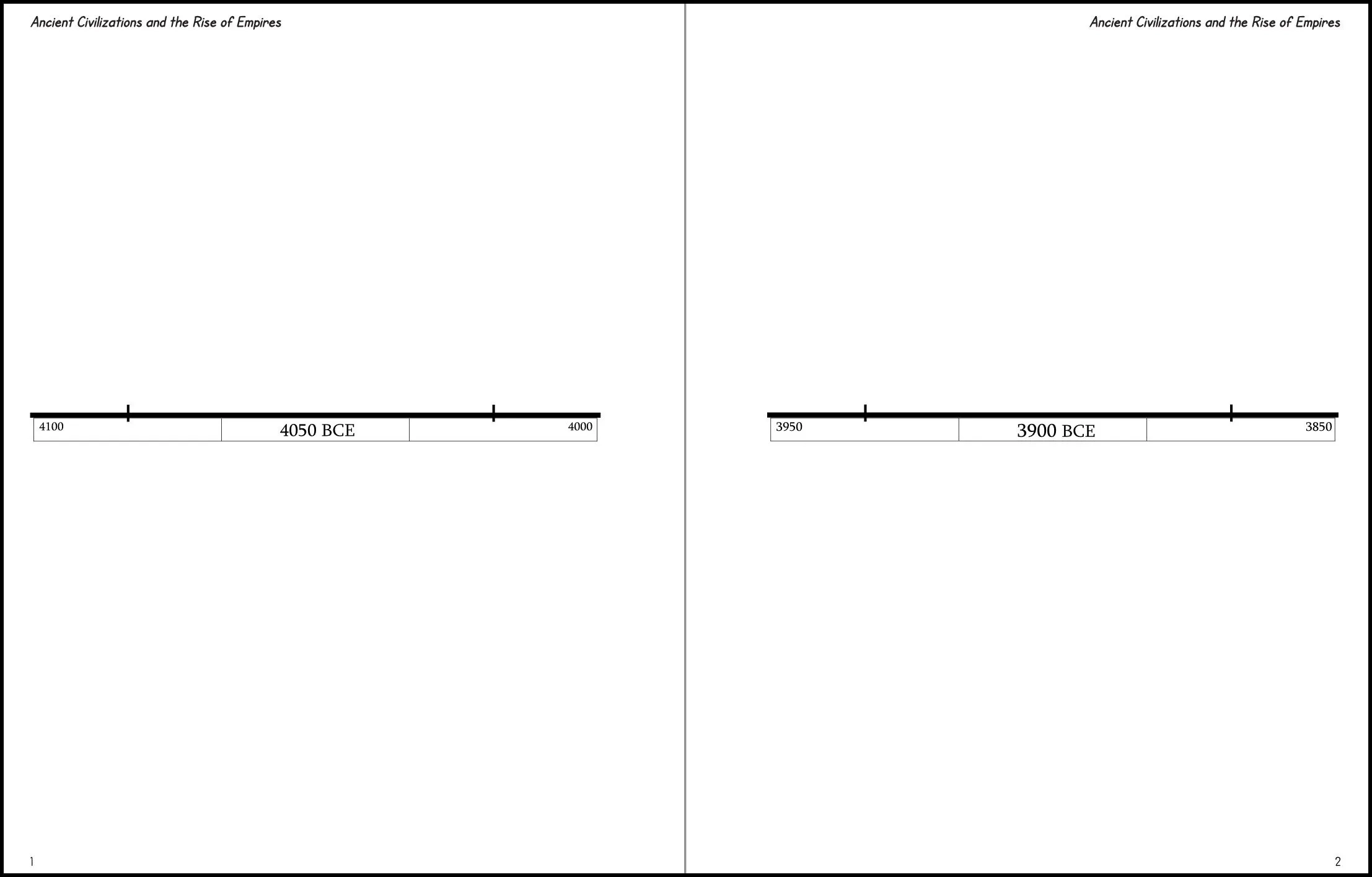 Timeline Printable Template