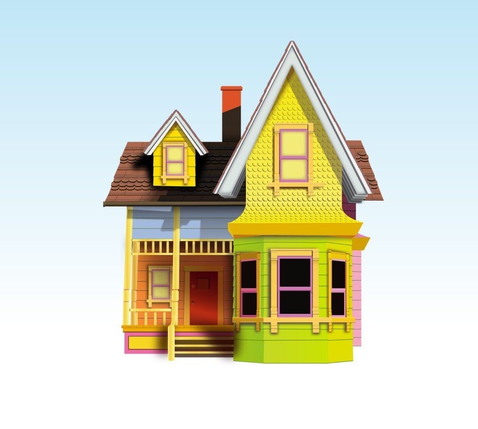 Up House Printable Template