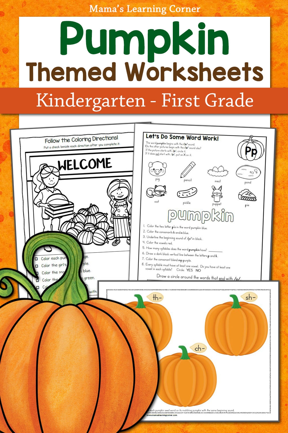 Free Printable Pumpkin Worksheets For Kinder