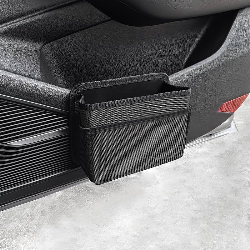 Qirc Auto Seitent r M lleimer Faltbarer Auto M lleimer Auto Vordersitz Aufbewahrungsbeh lter Mini Tragbar Fahrzeug Innen H ngender M lleimer Universal 