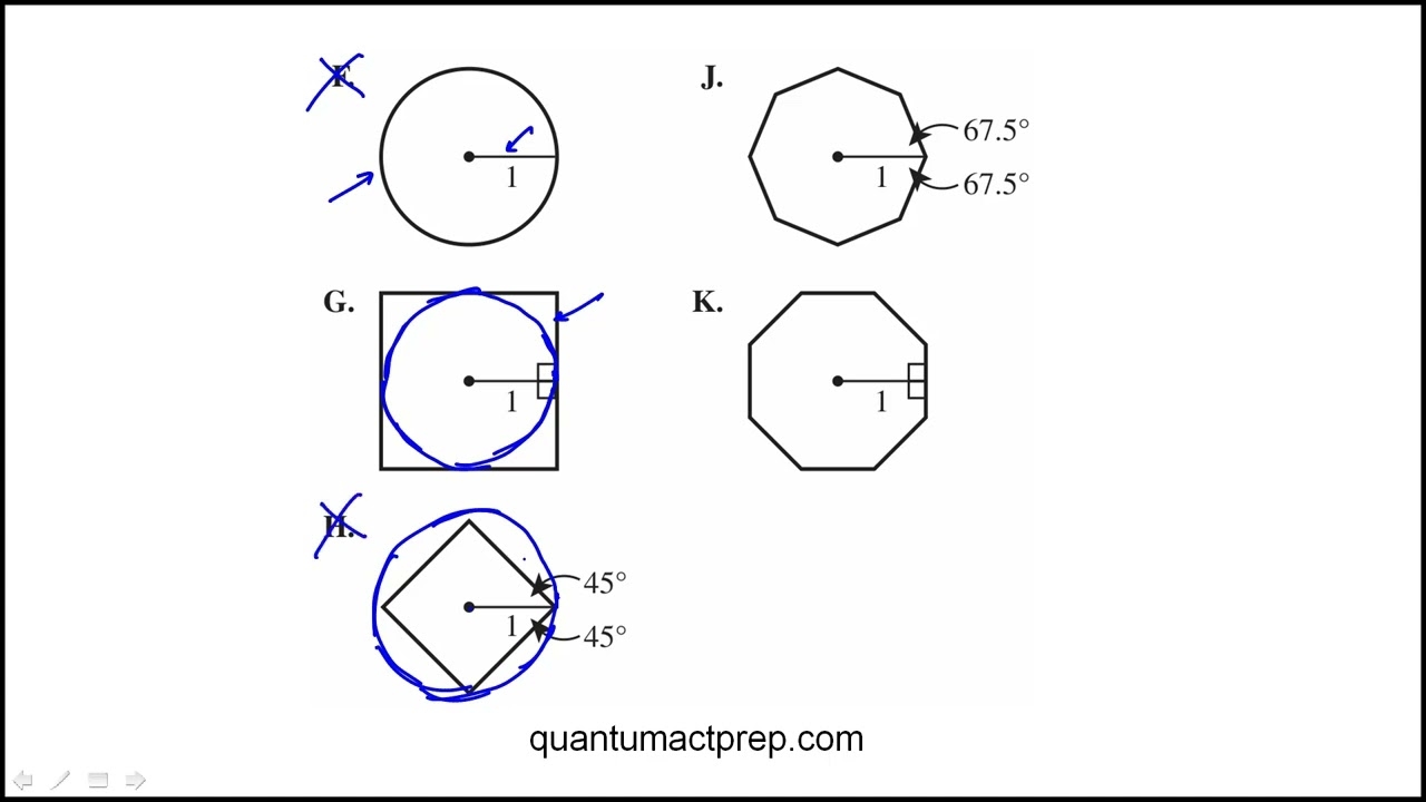 Question 16 2024 April ACT Test G19 Mathematics