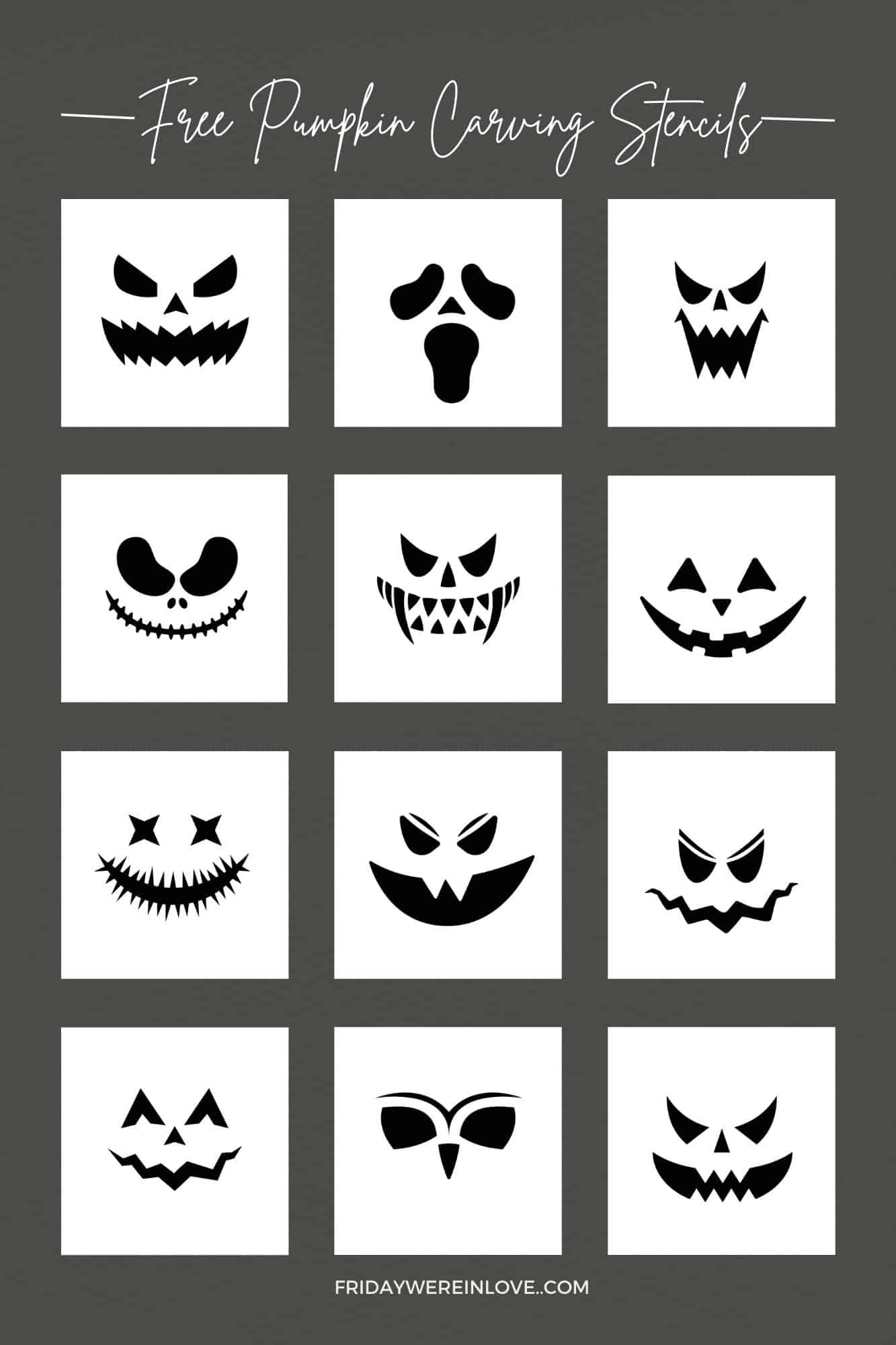 Free Scary Pumpkin Templates Printable