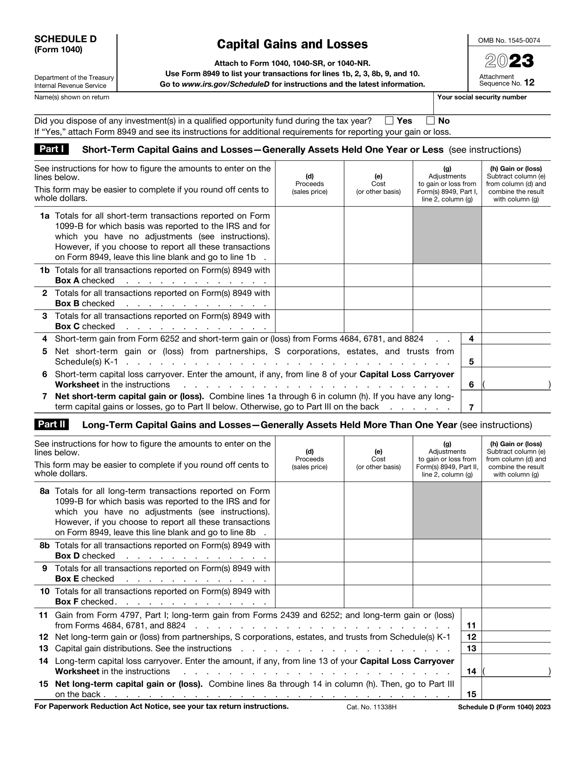 Irs Form 1040 2025 Pdf