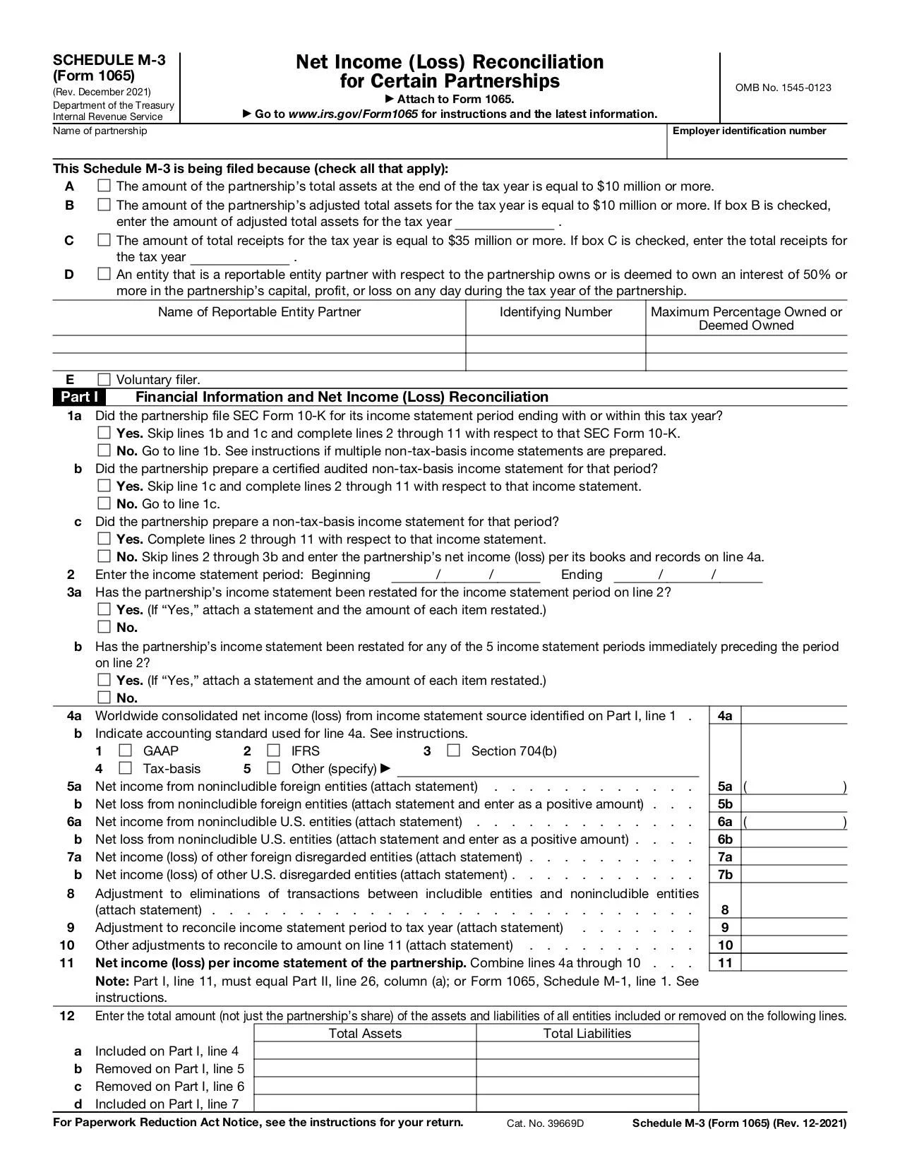 Schedule M 3 Form 1065 Fill And Sign Online With Lumin