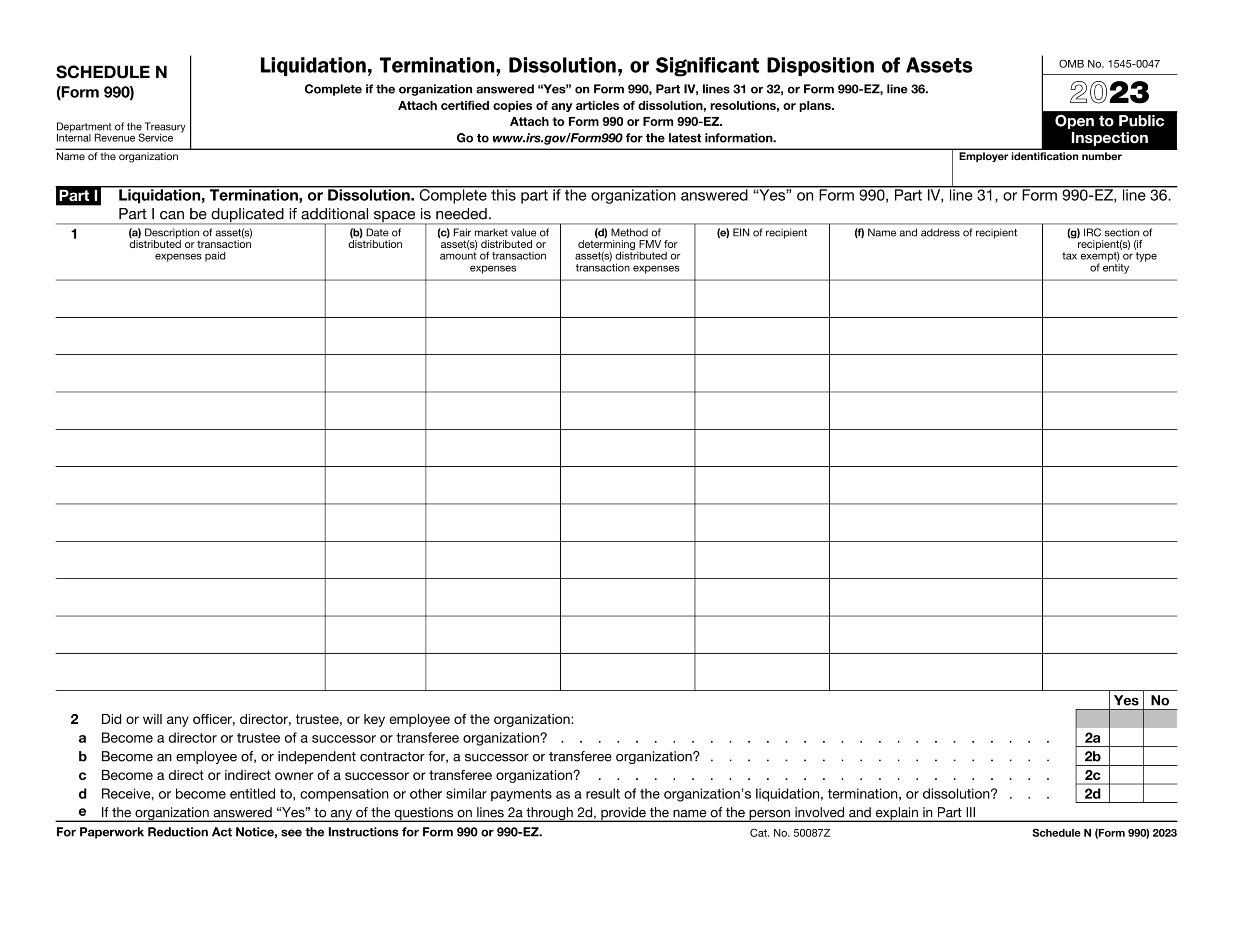 Schedule N Form 990 2024 2025 Fill Forms Online PDF Guru