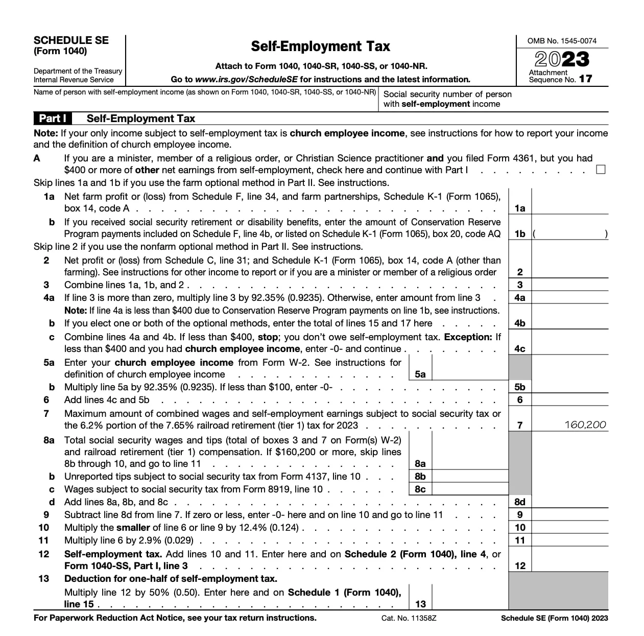 Schedule SE A Simple Guide To Filing Your Self Employment Tax