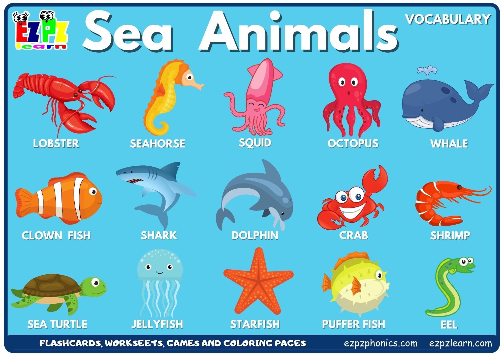 Free Printable Sea Animals Pictures