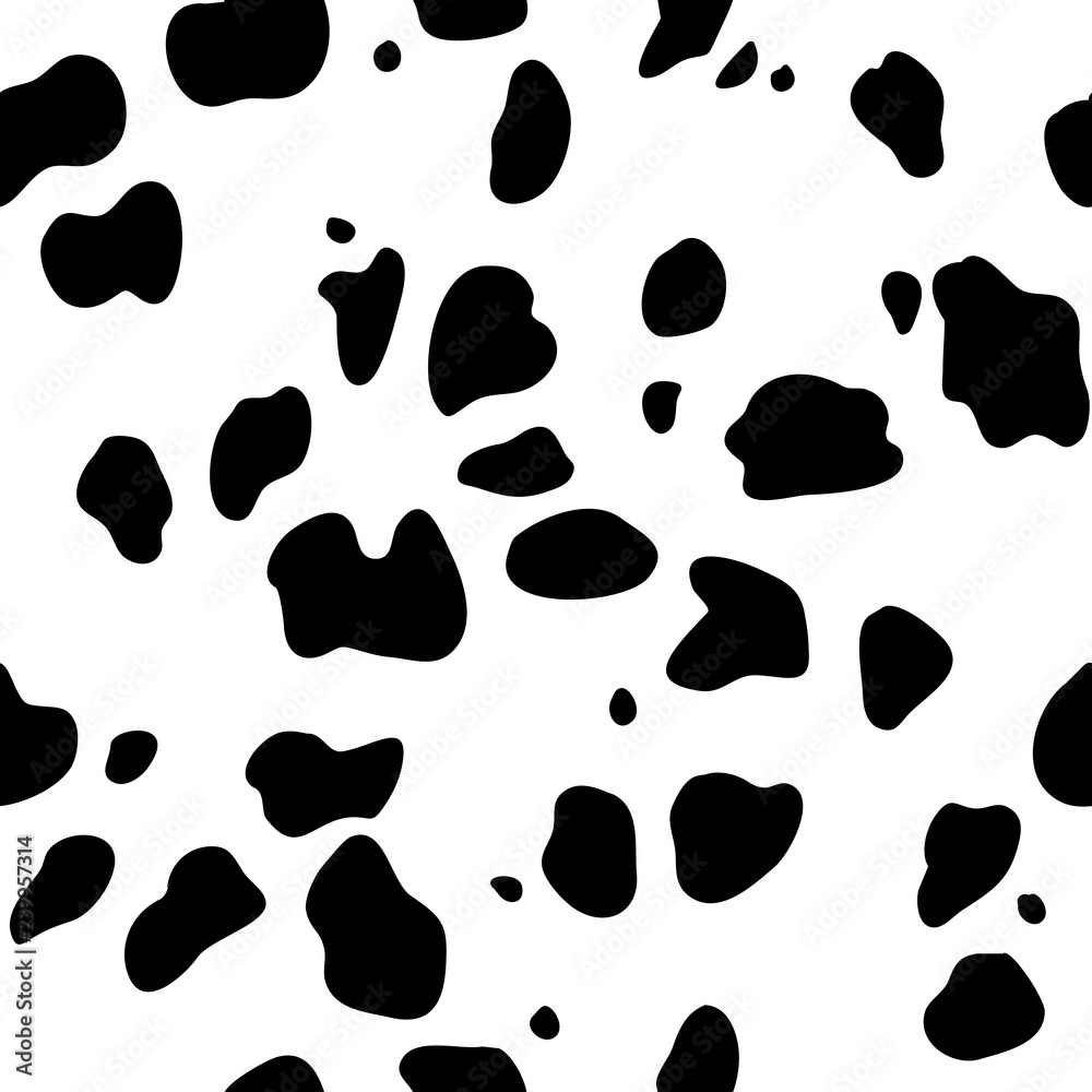 Seamless Background Black And White Pattern Dalmatians Natural 
