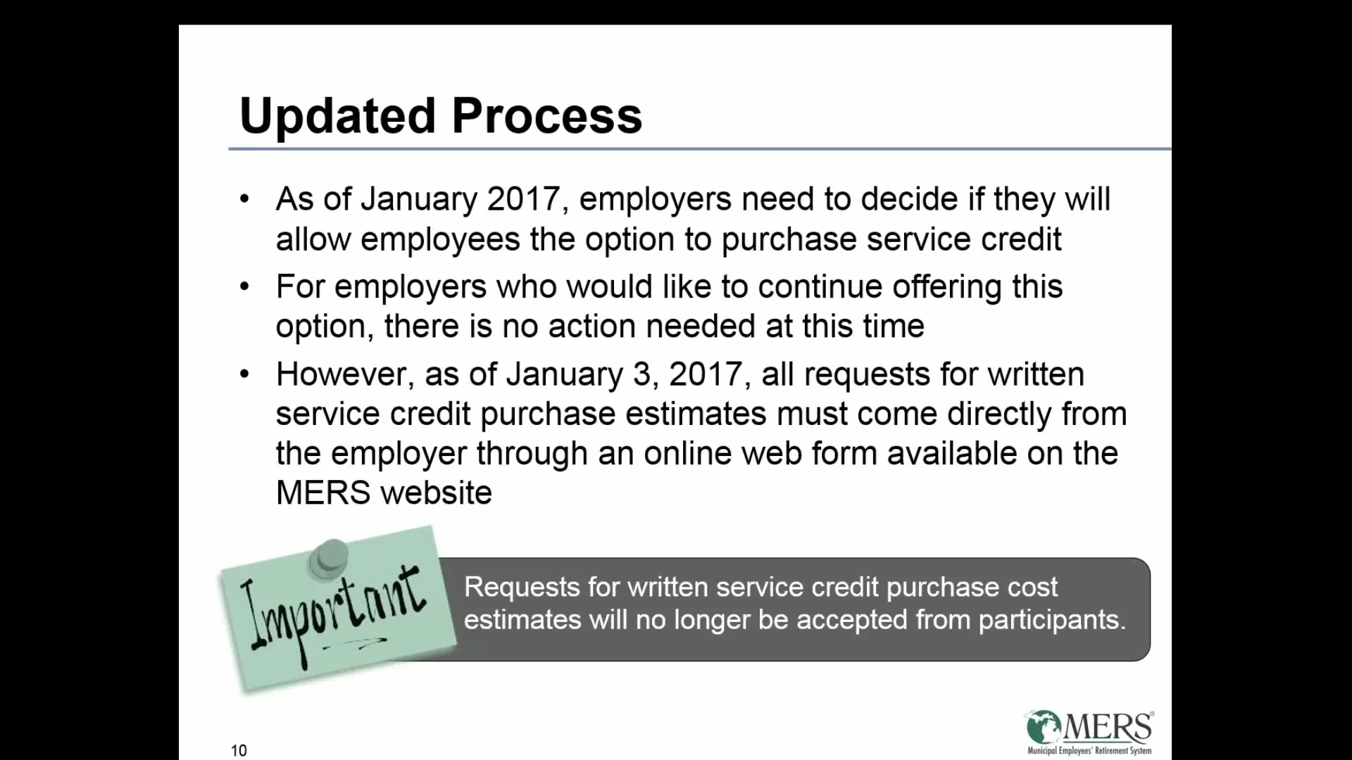 Service Credit Purchase Overview