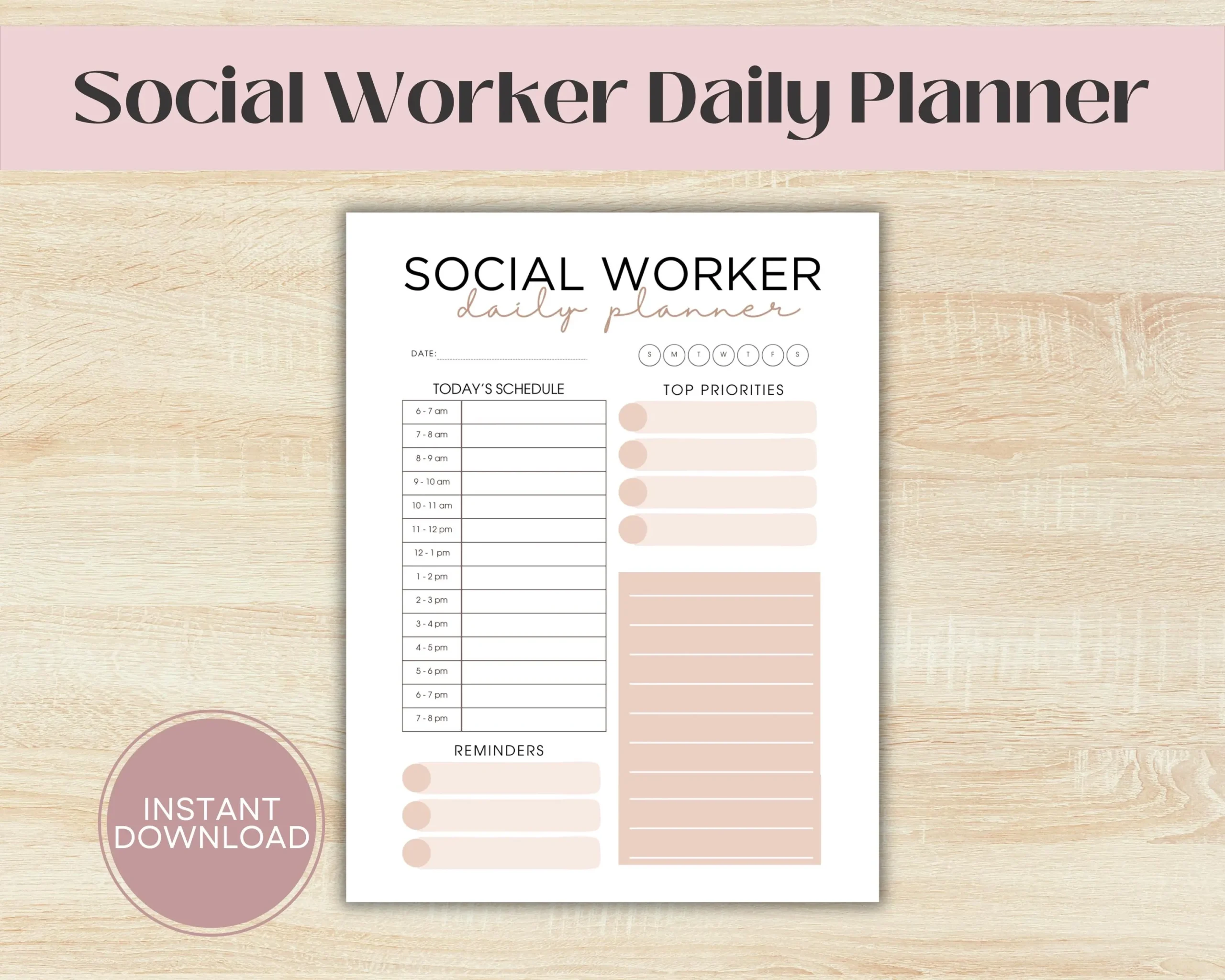 Social Work Planner Etsy Canada