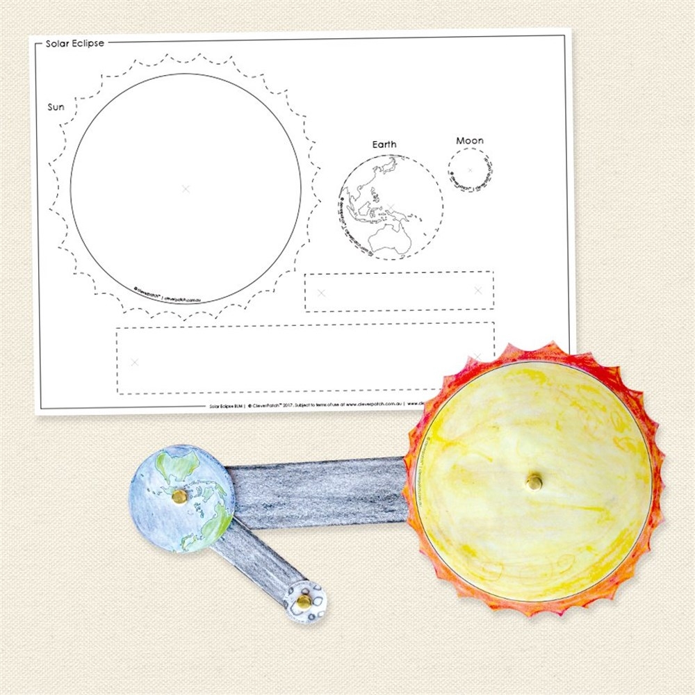 Solar Eclipse Craft Printables