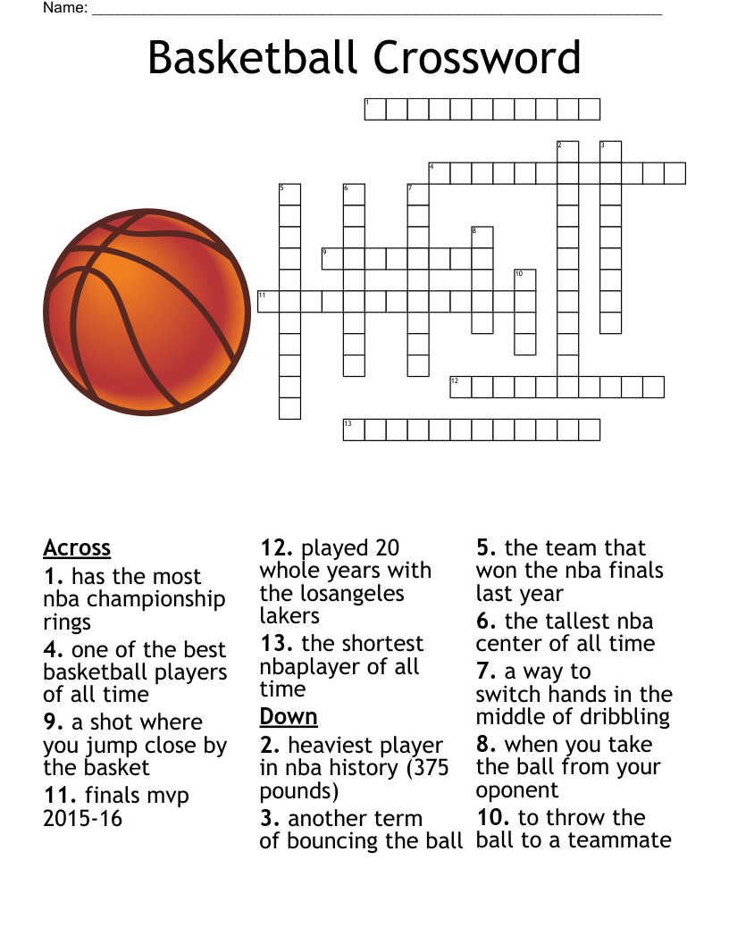 Free Printable Crossword Puzzles Usa Sports