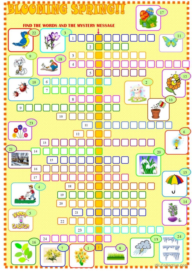 Esl Printable Crossword Puzzles
