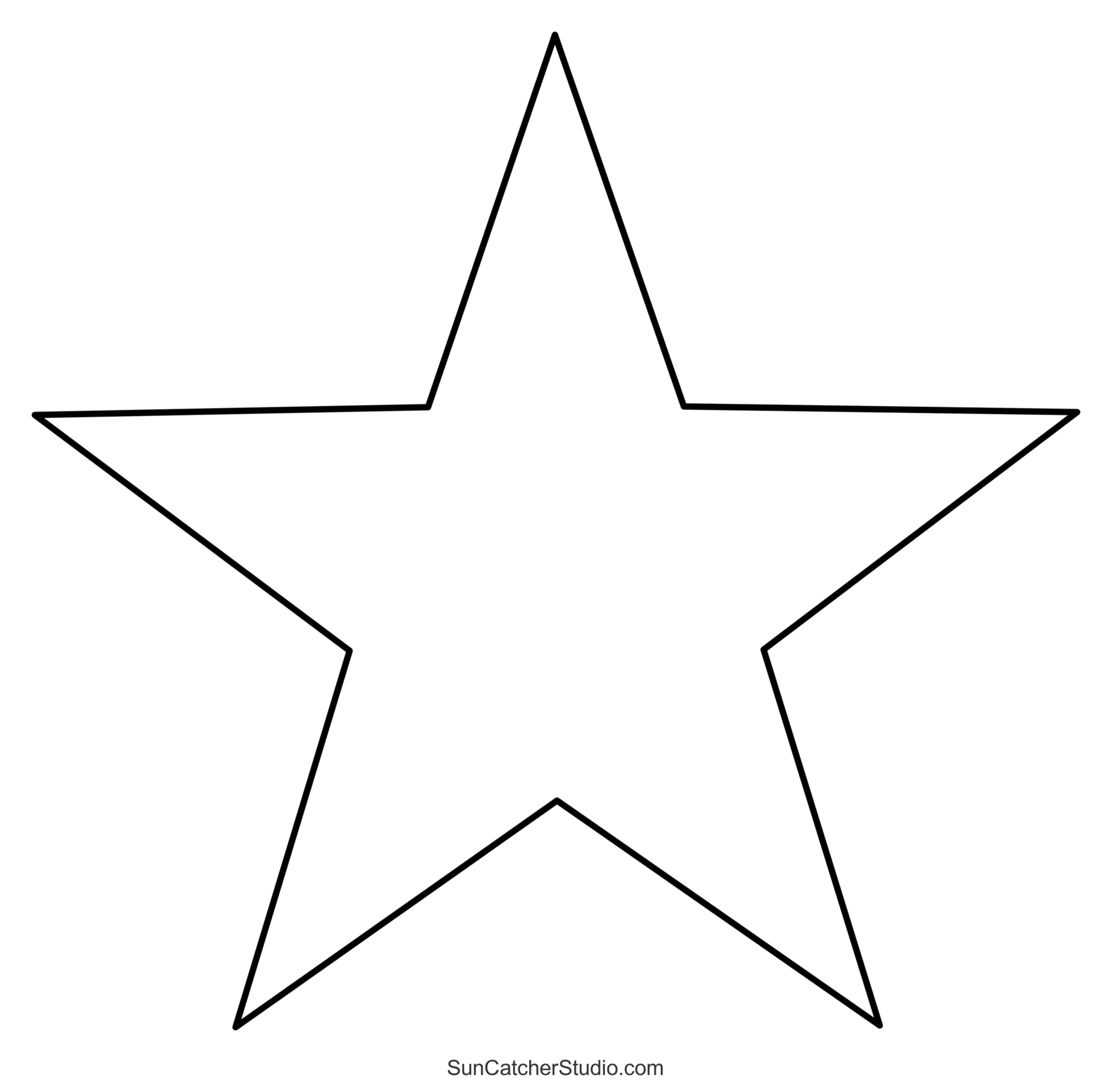 Printable Wooden Star Template