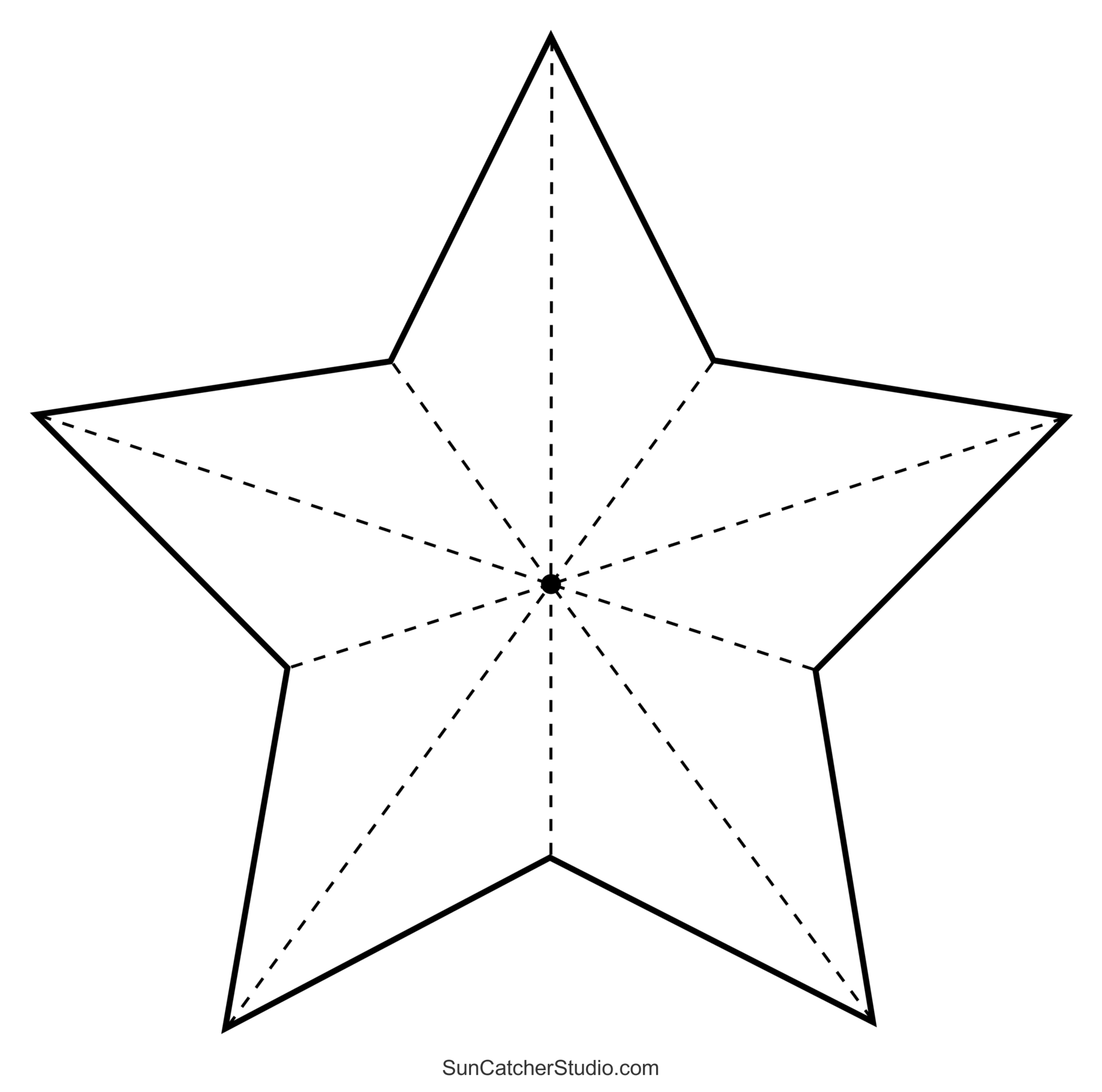 Free Printable 3d Star Template Printable