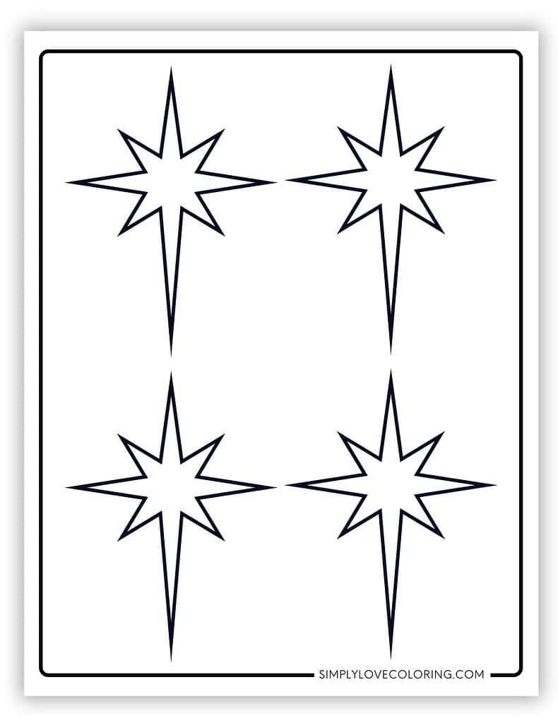 Printable Template Star Of Bethlehem