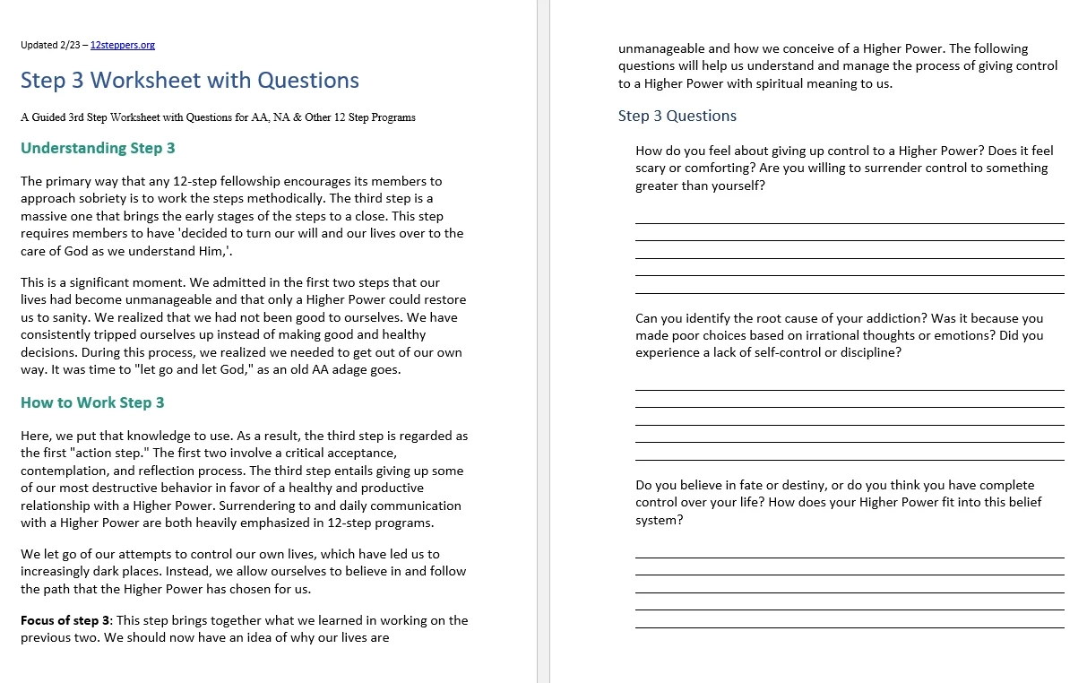Aa 12 Step Guide Printable Pdf