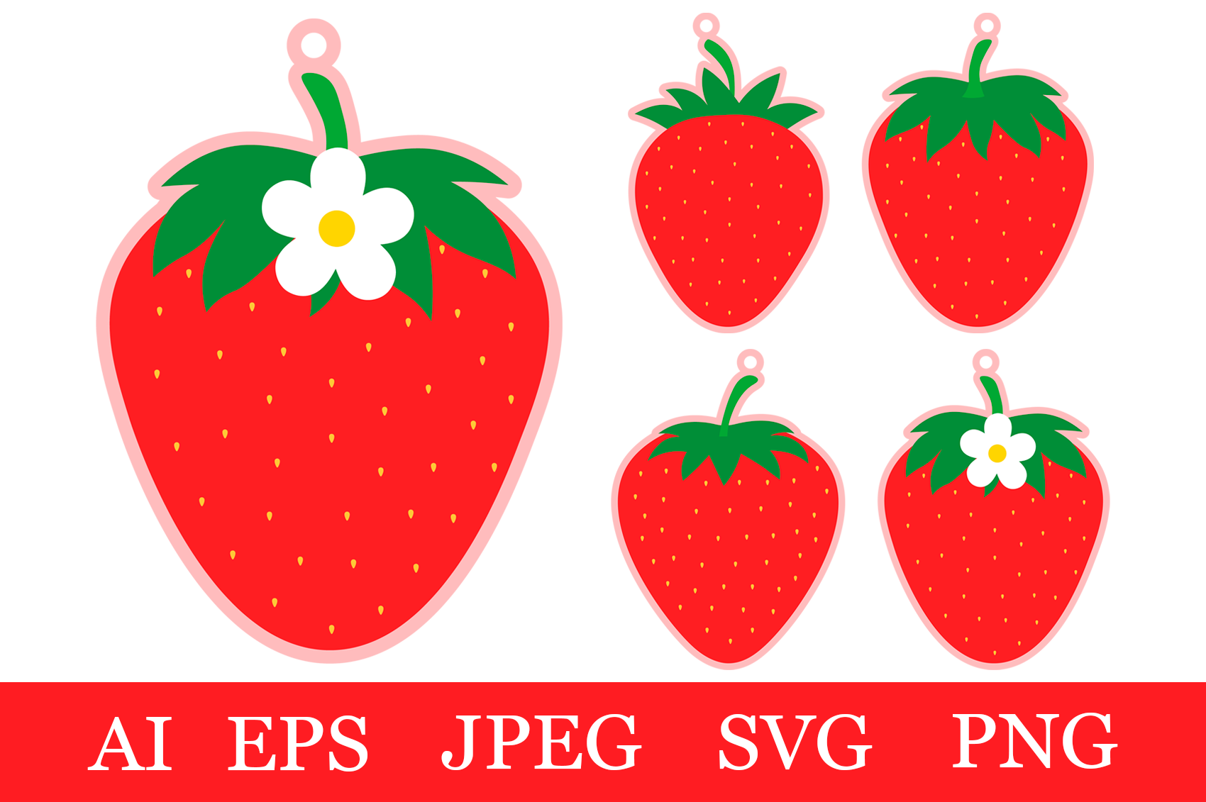 Strawberry Printable Template