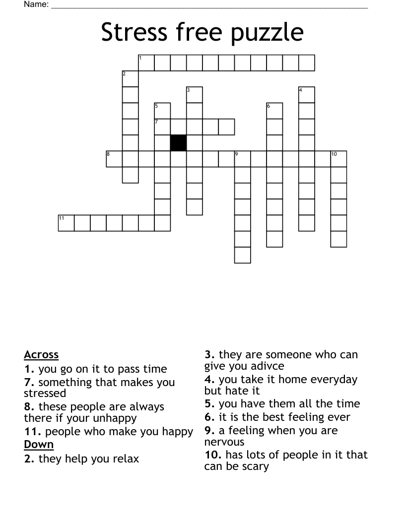 Self Madefree Printable Crossword Puzzles
