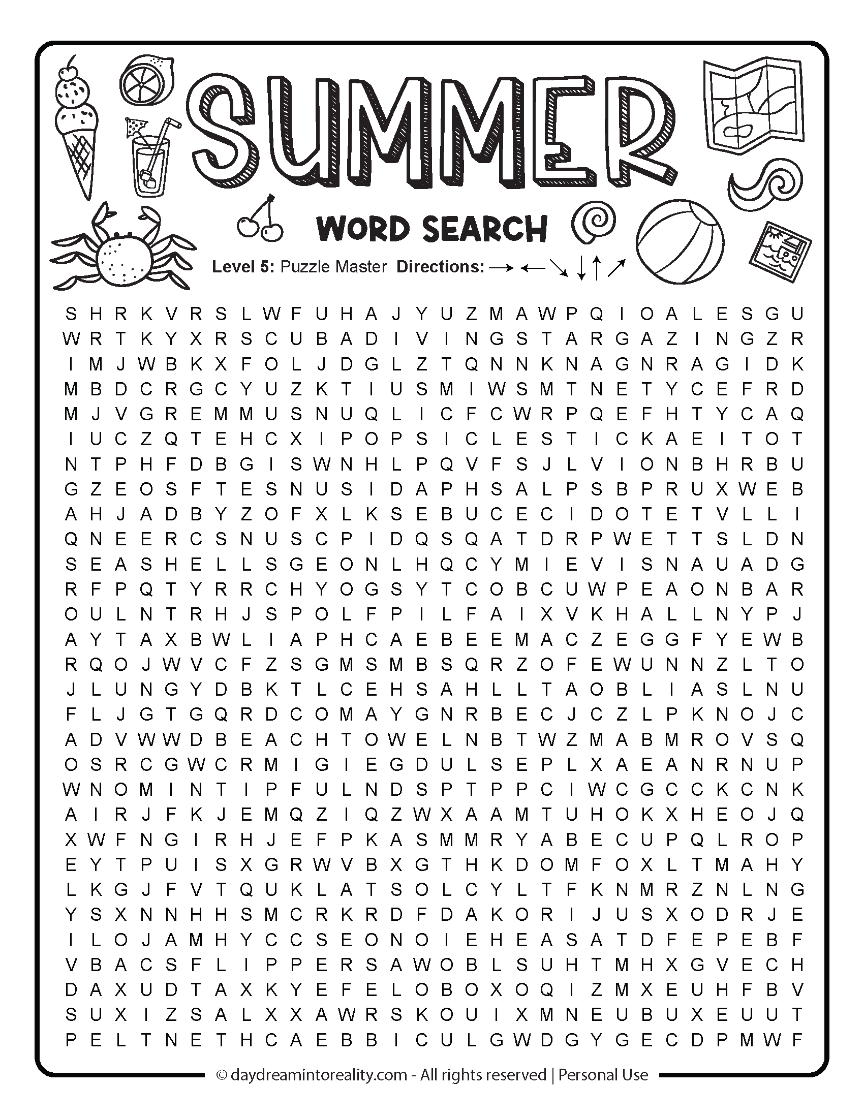 Word Search Puzzles Free Printable