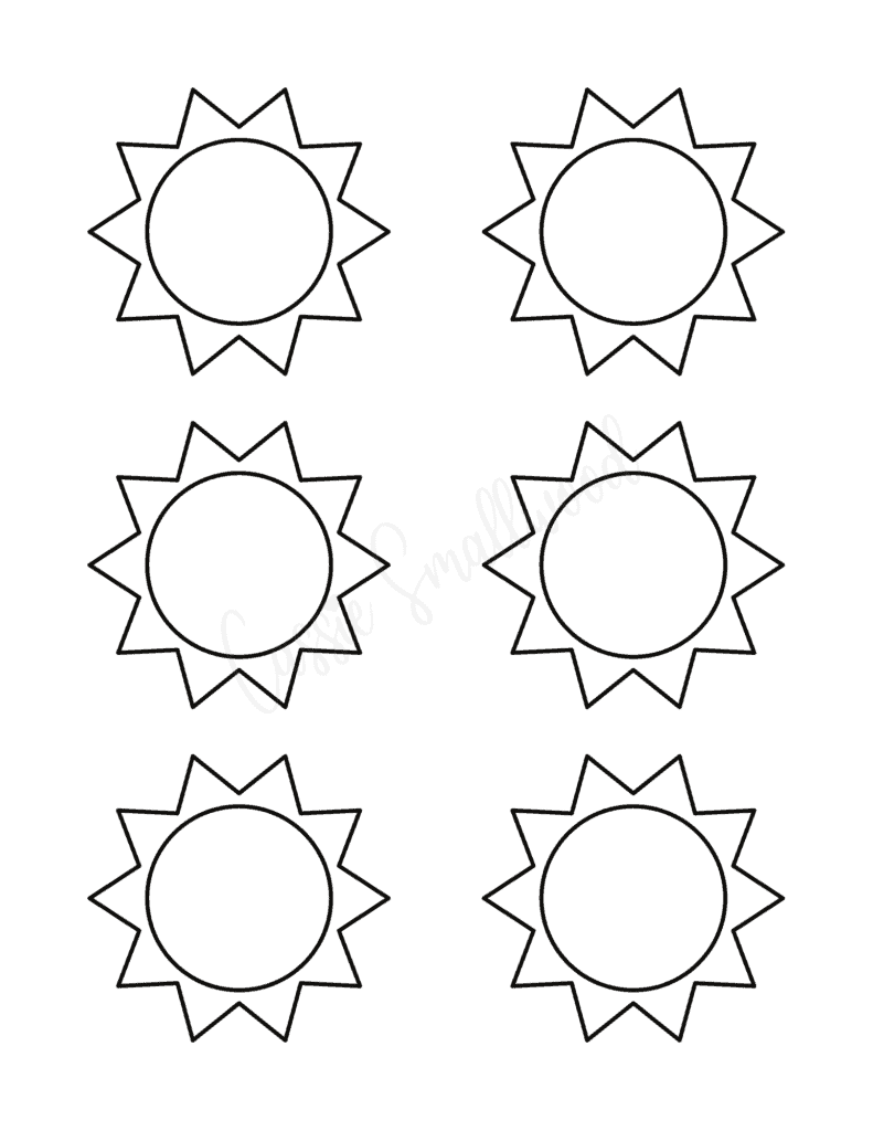 Printable Sunshine Template