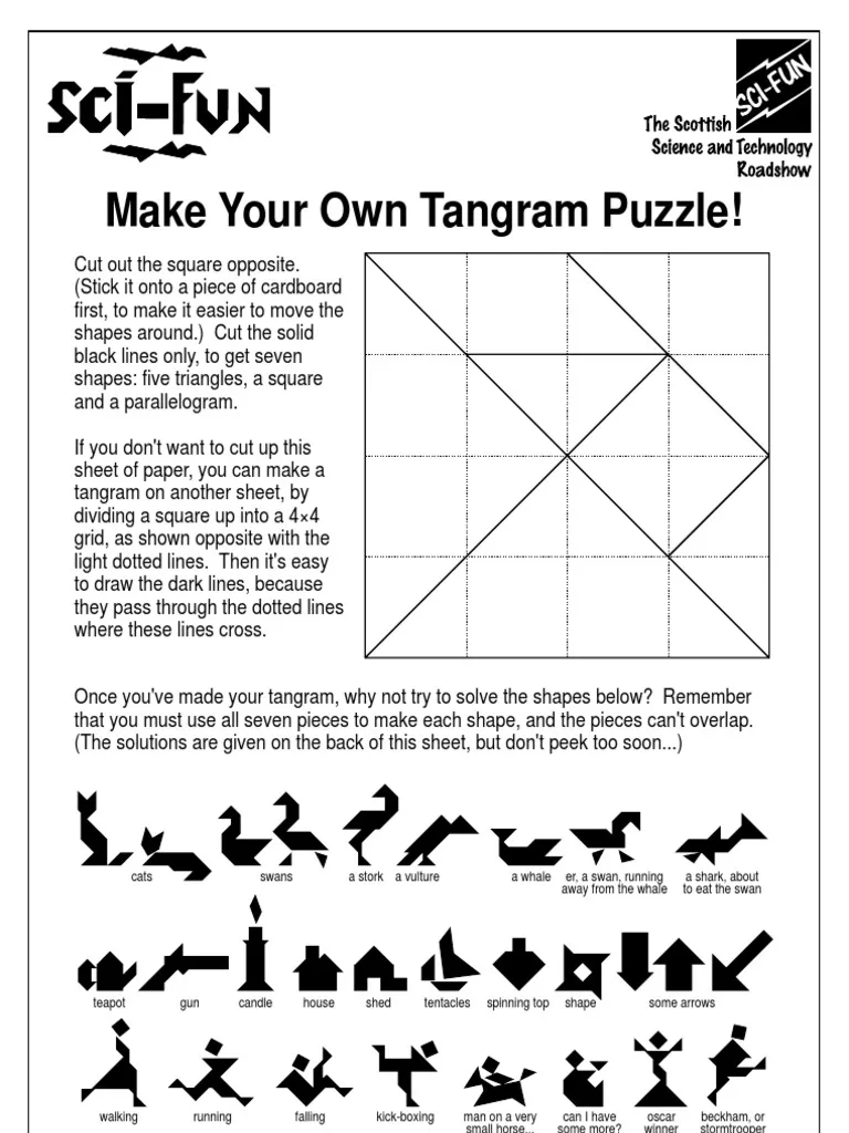 Tangram Puzzles Printable Pdf