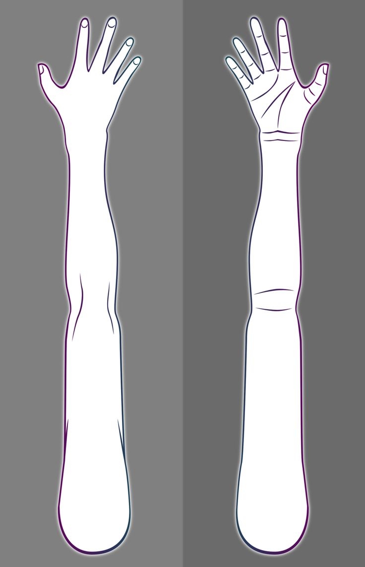 Printable Blank Arm Template For Tattoo
