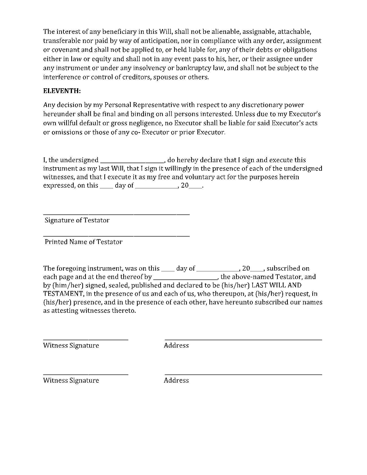 Living Will Forms Free Printable Texas