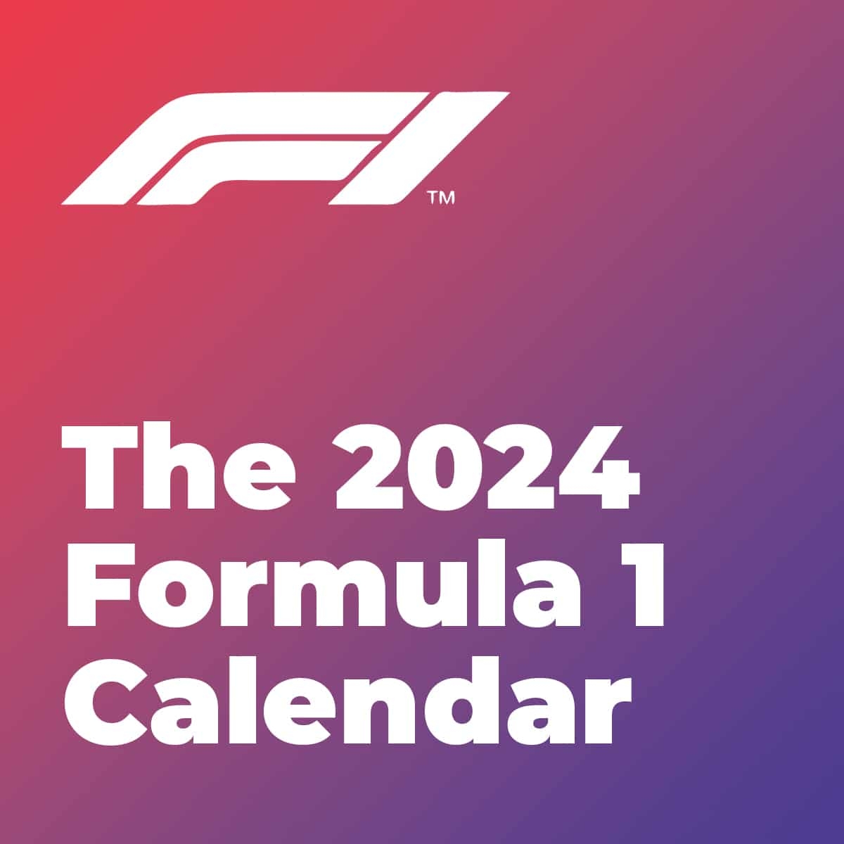 The 2024 Formula 1 Calendar Downloadable PDF Calendar