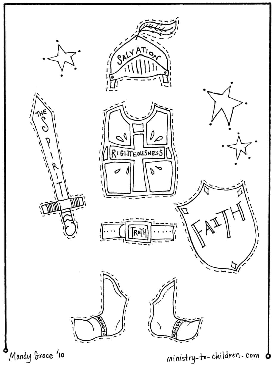 Free Printable Armor Of God Worksheets