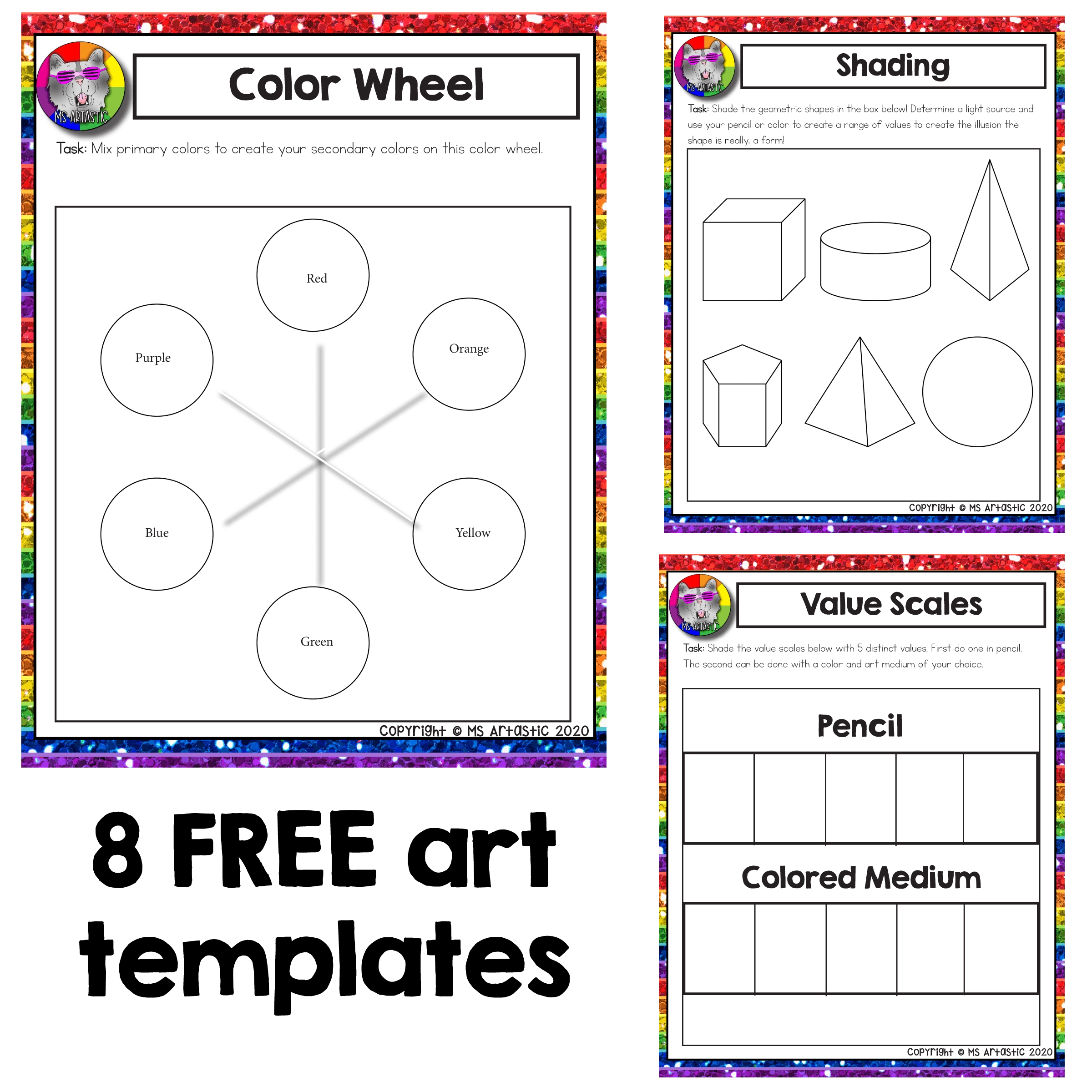 The BEST Free Art Worksheets Lessons And Ideas For Kids Ms 
