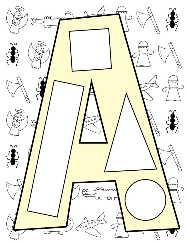 Letter A Template Free Printable