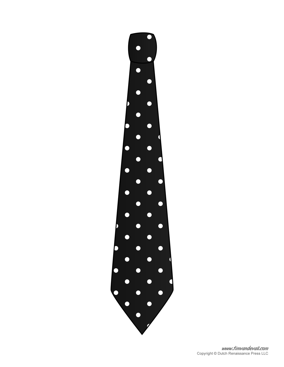 Tie Printable Template
