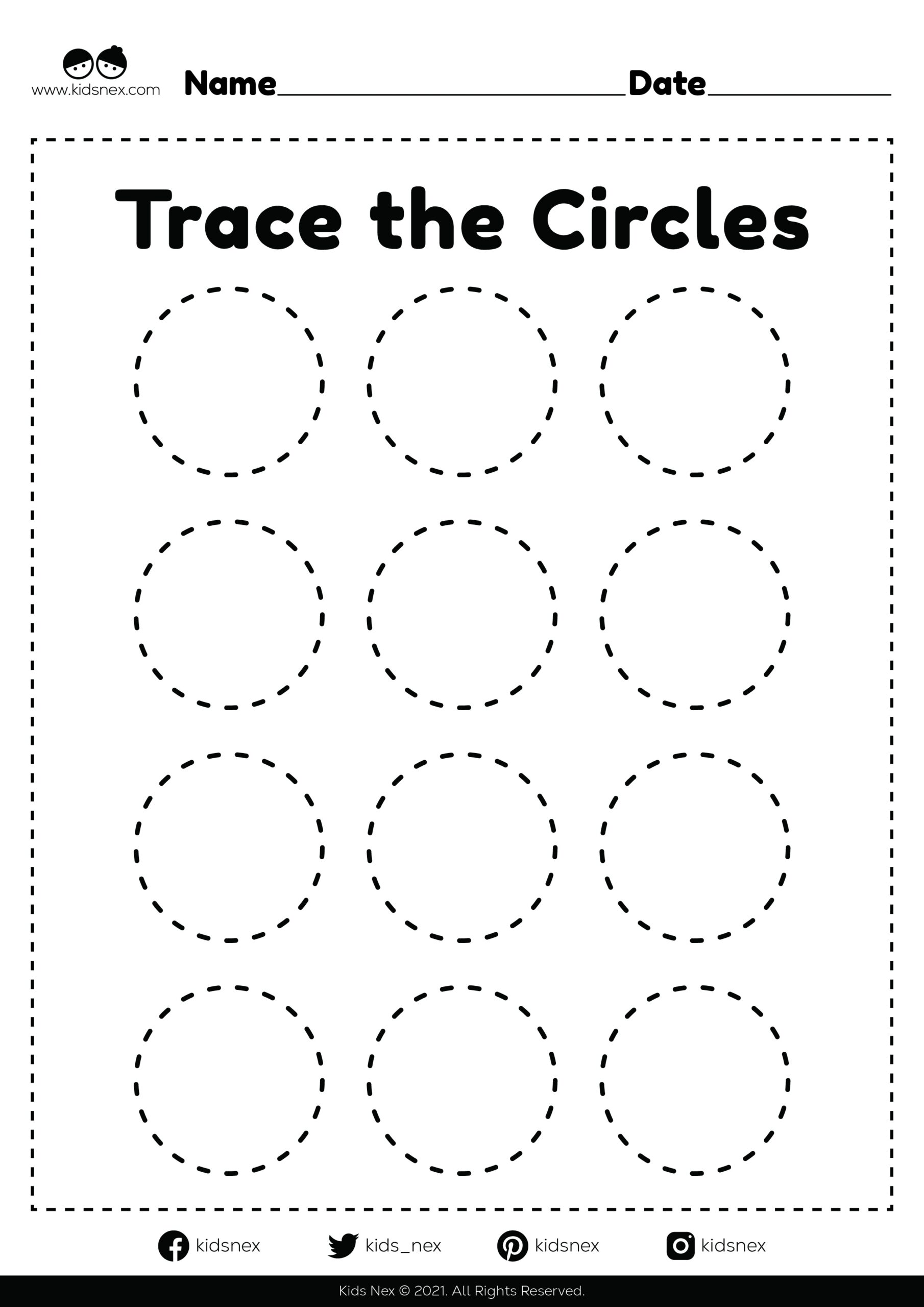 Printable Kids Tracing Worksheets