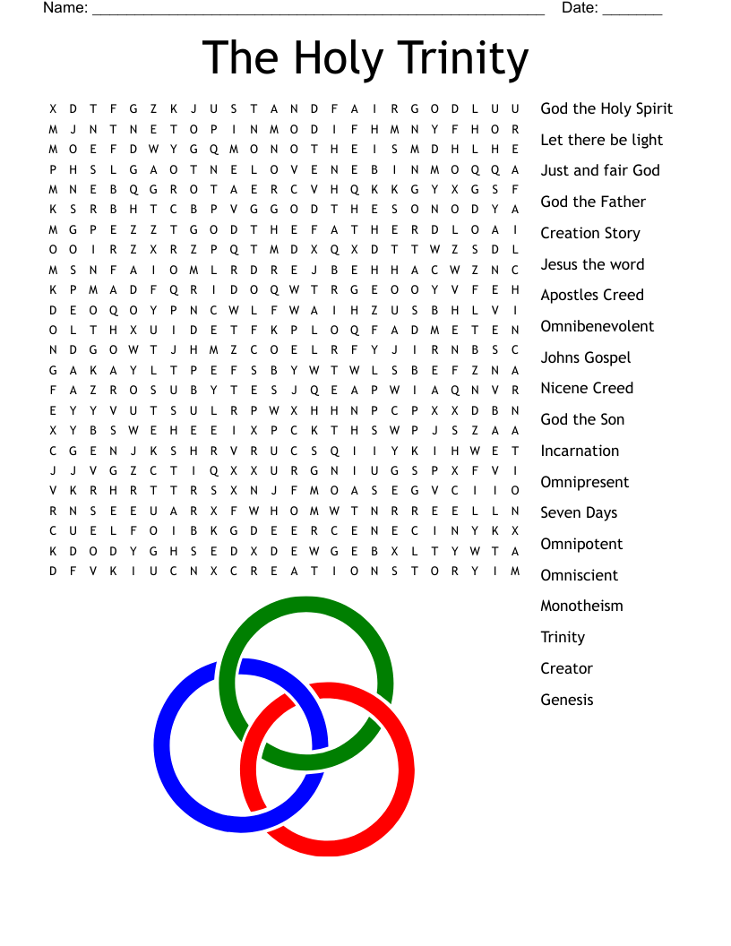 Trinity Word Search WordMint